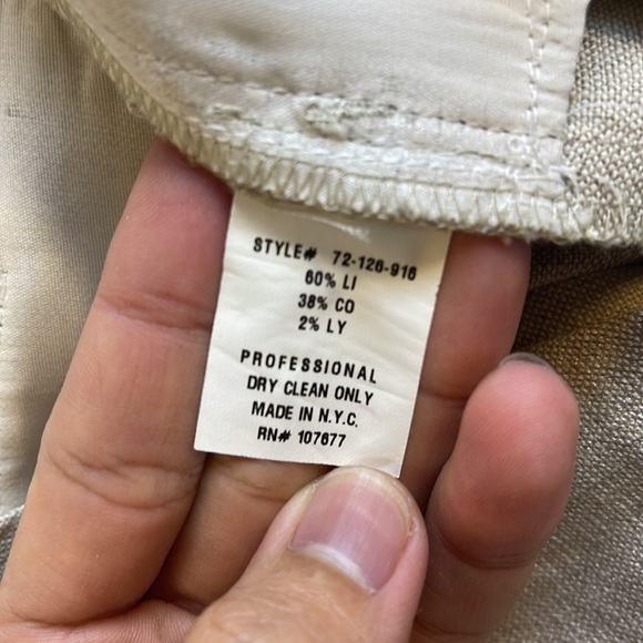 Alice + Olivia Gold Metallic Wide Leg Pants - Picture 7 of 9